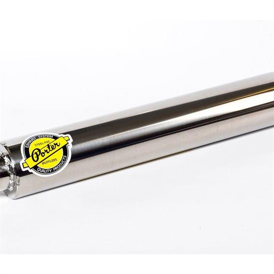 Porter Muffler SSPM35175 SS Standard Muffler, 1.75 Inch In/Out