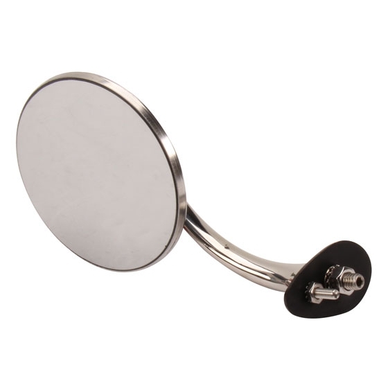 4 Inch Stainless Swan Neck Mirror, LH, Street/HOt Rod eBay