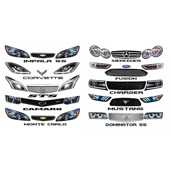 Dominator Late Model Dirt Nose Graphics