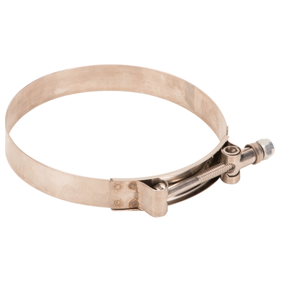 Stainless T-Bolt Clamp, 1-13/16 Inch Minimum Clamping Diameter