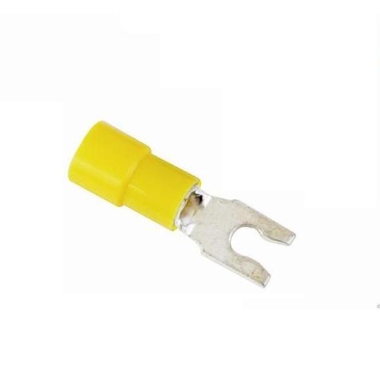 Snap Spade Style Terminals, 632 Yellow, 1210 Gauge