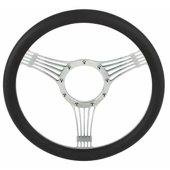 Chrome Plated Billet Banjo Style Steering Wheel