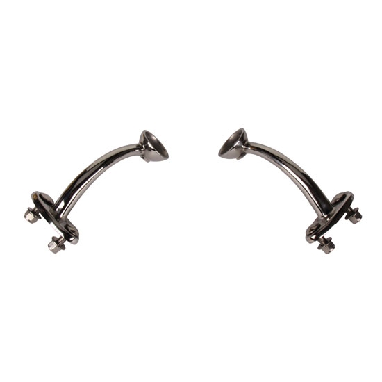 Speedway Polished Stainless Steel Highboy Headlight Mounts
