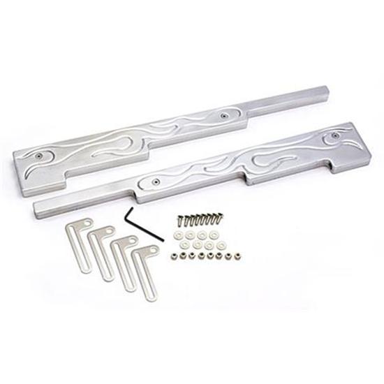 Billet Aluminum Linear Wire Dividers, Flame Top