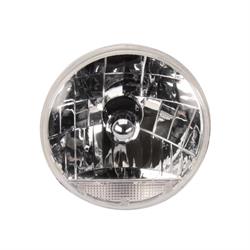 Speedway 7 Inch Fluted Replacement Headlights w/ Clear Turn Signal