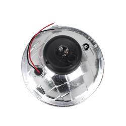 Speedway 7 Inch Tri-Bar Headlights w/ Clear Turn Signal Lens
