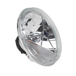 Speedway 7 Inch Tri-Bar Headlights w/ Clear Turn Signal Lens