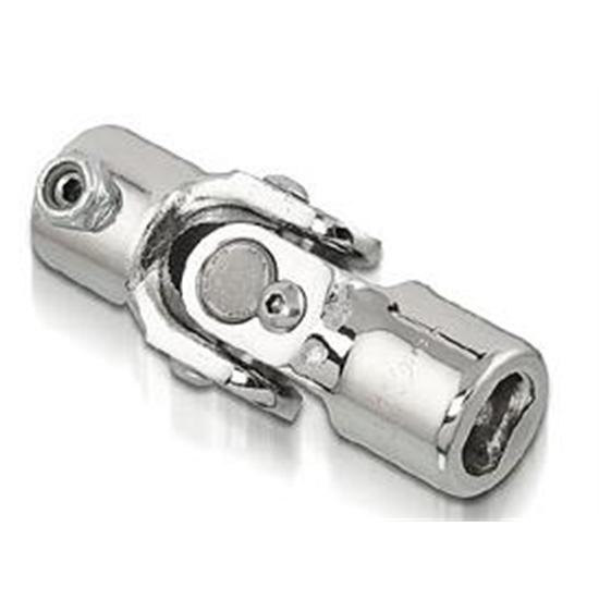 Sweet Mfg Chrome Steering U-Joint, 3/4 In DD to 3/4 In DD, Universal