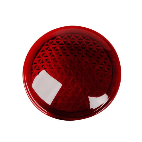 Red Cowl Light Lens, 3 Inch