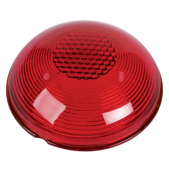 1950 Pontiac Tail Light Lens, Red Glass