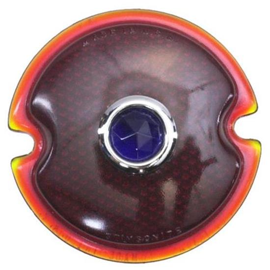 Ford 1933-1936 Car/1945-1952 Pickup Tail Light Lens, Blue Dot