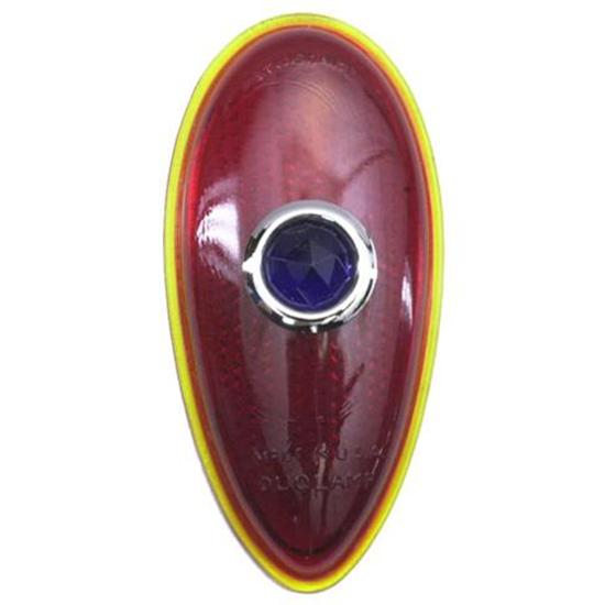1938-1939 Ford Blue Dot Tail Light Lens, Passenger Car