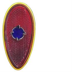1938-1939 Ford Blue Dot Tail Light Lens, Passenger Car