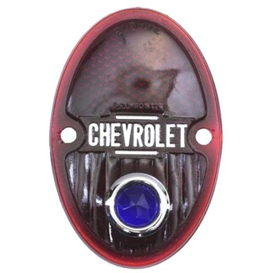 1933-1936 Chevy Blue Dot Tail Light Lens, Passenger Car