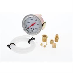 Speedway Mechanical Oil Pressure Gauge, 2-1/16 Inch, White
