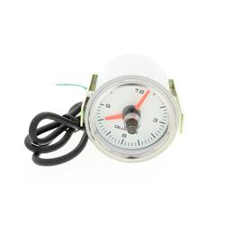 Speedway White Face Dash Clock, 2-1/16 Inch