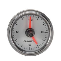 Speedway White Face Dash Clock, 2-1/16 Inch