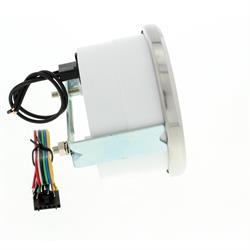 Speedway Speedometer Gauge, White Face, 3-3/8, Electric