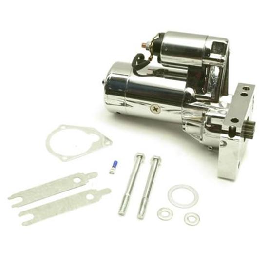 Speedway Chevy Mini Starter, 2.0 kW, Chrome