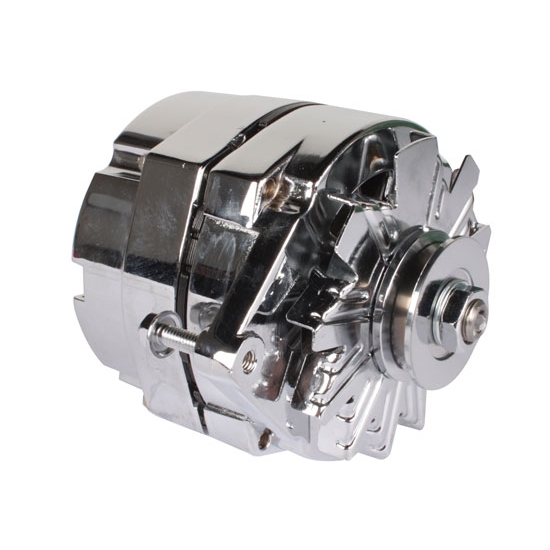 King Chrome GM One Wire Alternator, 65 Amp