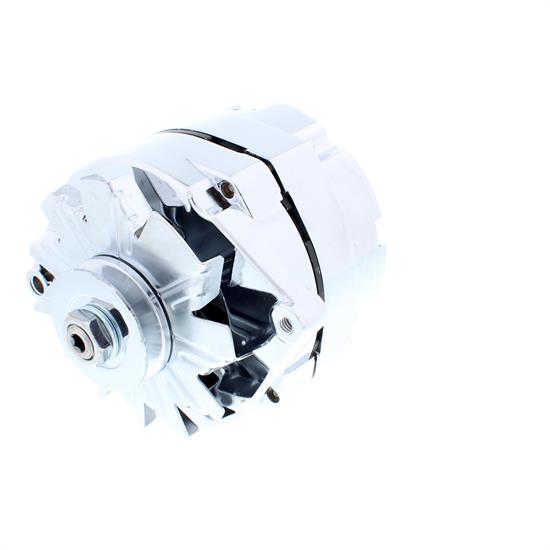 Speedway Chrome GM 1-Wire Alternator, 60 Amp, Internally Regulated