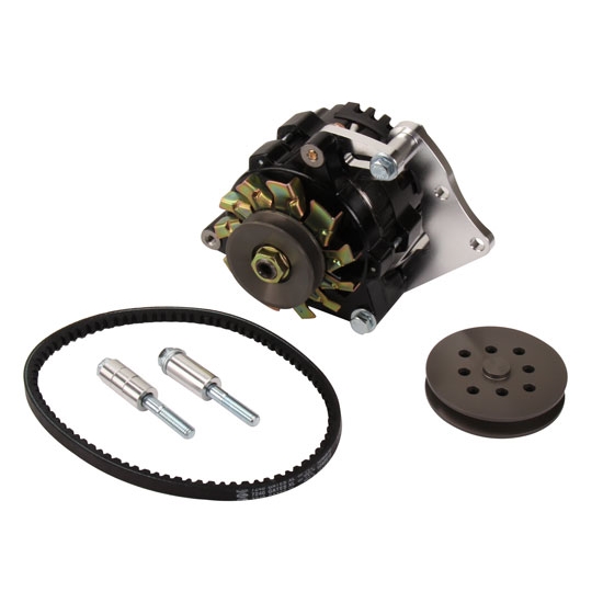 Powermaster 8-721 SB Chevy 75 Amp Mini Alternator w/V-Belt Kit