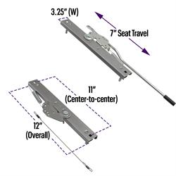 Universal Seat Mounting Frame, Slider and Mounts