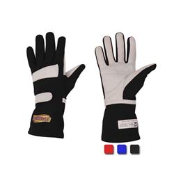 Speedway Single Layer Nomex Racing Gloves, SFI-1, Leather Palm