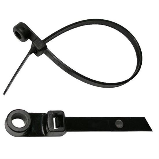 Pico 7100C 14 Inch Black Zip Tie With Mount Hole, 25 Pc
