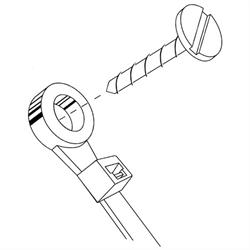 Pico 7100C 14 Inch Black Zip Tie With Mount Hole, 25 Pc