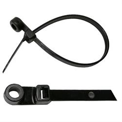 Pico 7100C 14 Inch Black Zip Tie With Mount Hole, 25 Pc