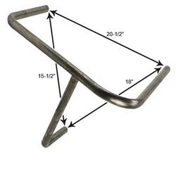 EMi Eagle Motorsports® Sprint Steel Short Nerf Bumper, Raised, LH