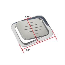 Speedway Polished Billet Aluminum Rectangular Fuel Fill Filler Door