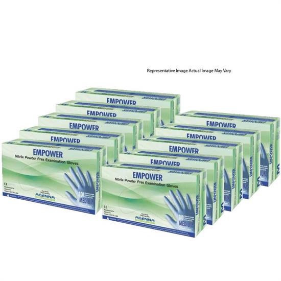 Empower 8mm Nitrile Powder Free Exam Gloves, Case