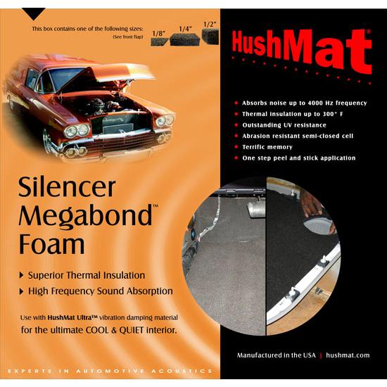 HushMat 20300 Silencer Megabond 1/2 In. Sound & Thermal Insulating Kit