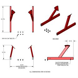 Speedway SBC/BBC Chevy V8 Engine Storage Stands