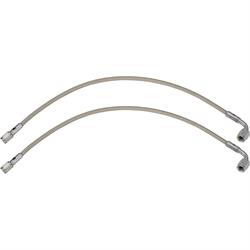 Stainless Steel 90 Degree End Brake Hose Kit, 1964-72 GM, 15 Inch