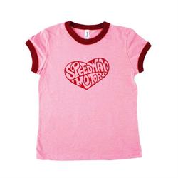 Garage Sale - Speedway Girls Heart Ringer T-Shirt