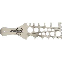 Speedway Motors AN/NPT Fitting, Hose and Tubing Template Tool