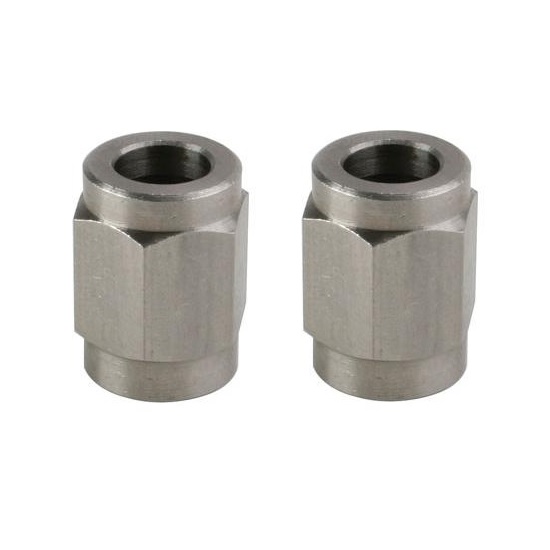 Speedway Stainless Steel -3 AN Fitting Tube Nuts 2 Pk