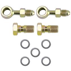 Speedway 10mm x 1.00 Inch to -3 AN Banjo Bolt and Fitting Kit