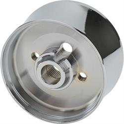 Chrome T-Style Steering Wheel with Wheel Adapter and Horn Button