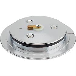 Chrome T-Style Steering Wheel with Wheel Adapter and Horn Button
