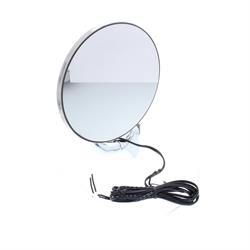 Universal Rear View Door Peep Mirror w/ LED Turn Signal, Pair