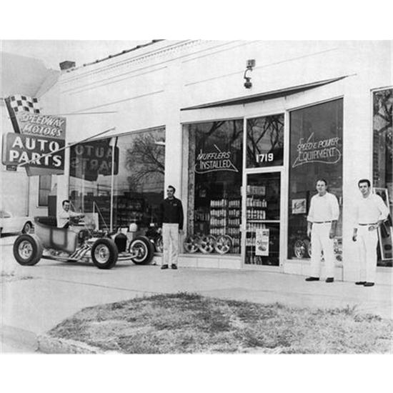 Vintage Exterior Speedway Print