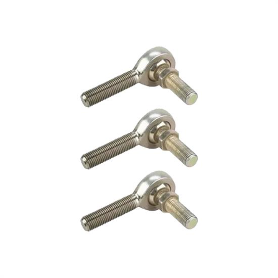 Steel 3/4 Inch RH Male Heim Joint Rod Ends with Stud, 3 Pack