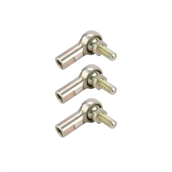 Steel 1/4 Inch LH Female Heim Joint Rod Ends with Stud, 3 Pack