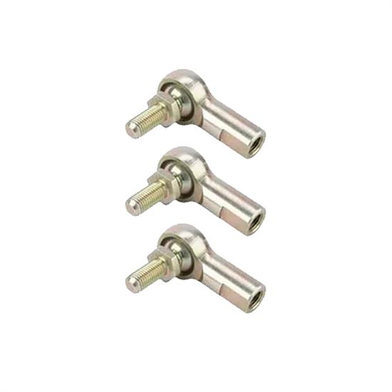 Steel 3/16 Inch RH Female Heim Joint Rod Ends with Stud, 3 Pack