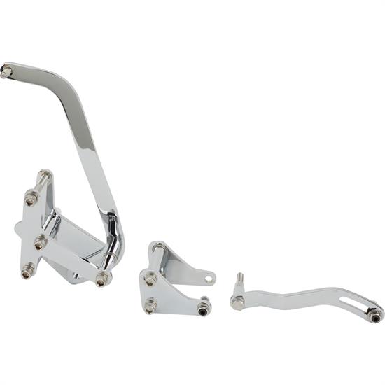 Bills Hot Rod Co. SBC P/S and Alternator Brackets, Chrome