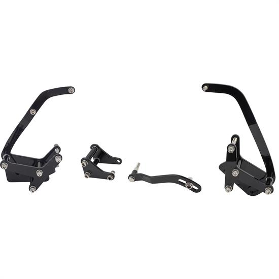 Bills Hot Rod Co. SBC P/S, Alternator, and A/C Brackets, Black